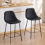 Hauteur de comptoir moderne Kavi avec coussin rembourré et pieds en métal-2070141338-2070141231