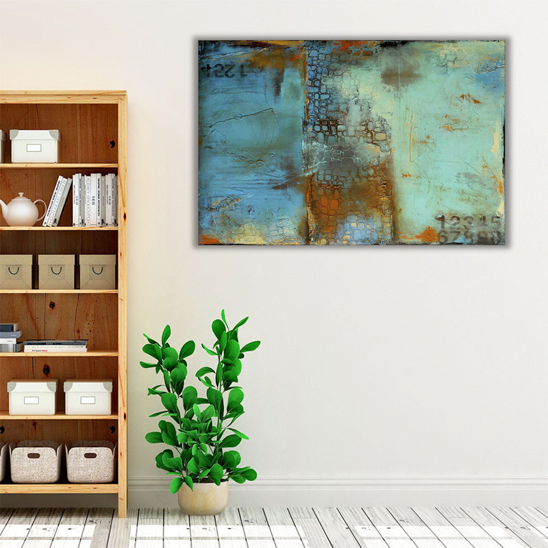 Deja Blue - Canvas Print Wall Art, 20" H x 30" W