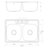 33'' L Drop-In Double Bowl Stainless Steel Kitchen Sink