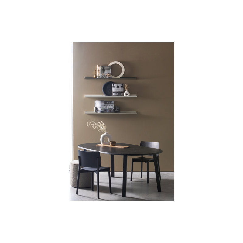 Extendable Oak Oval Solid Wood Dining Table