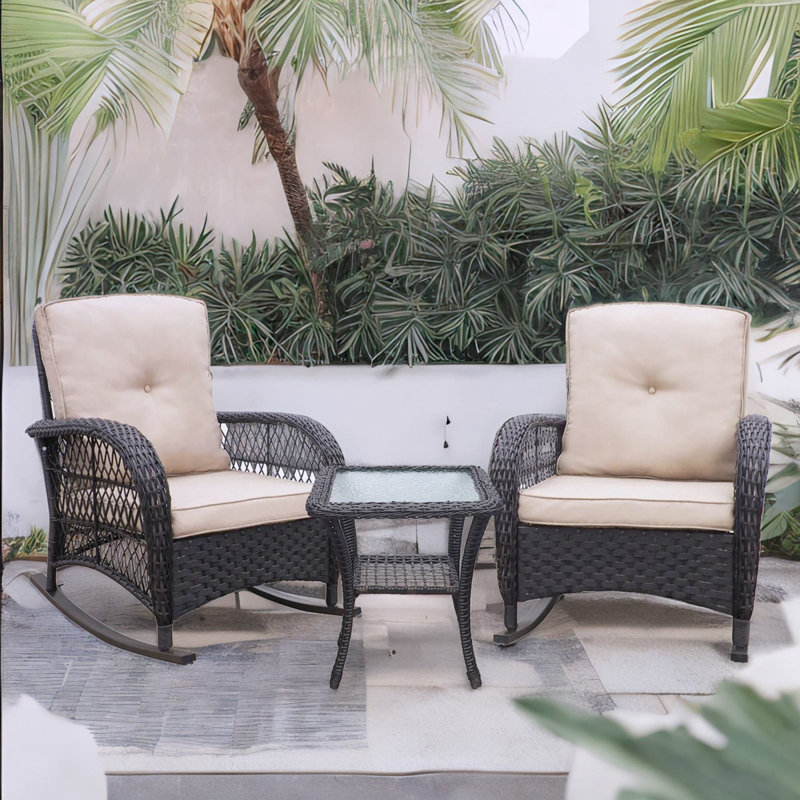 Wicker Outdoor Chair, White