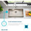 Lustertone Iconix 33" L x 20" W Double Basin Undermount Kitchen Sink with Perfect Drain