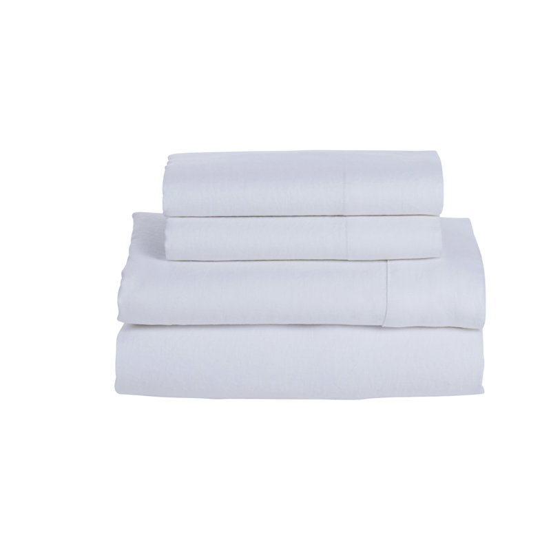 Frazier Linen Sheet Set, California King Sheet Set with 2 Pillowcases, Blue