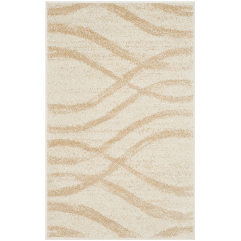 Parkinson Abstract Area Rug, Cream, Rectangle 91 x 152 cm