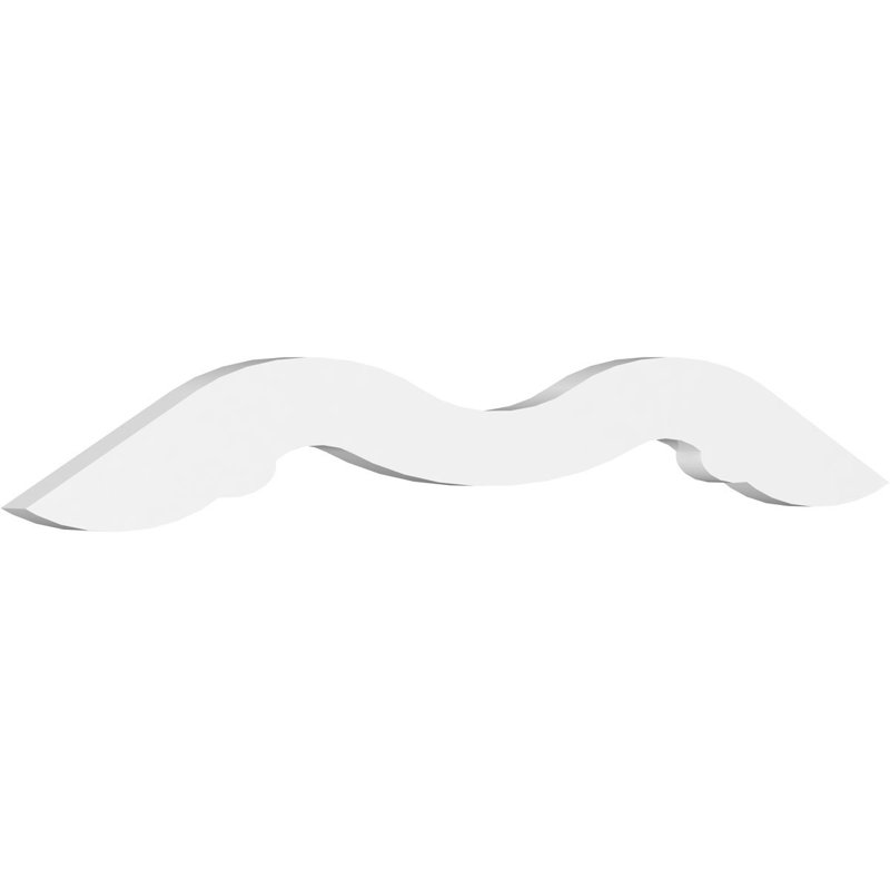Fronton en uréthane Midway Signature, brun clair apprêté, H 9 po x l 36 po, 6/12