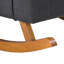 Chaise berçante capitonnée en tissu-63161925