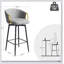 Ensemble de 2 chaises de bar pivotantes modernes de 30 pouces, 2 tabourets hauts rembourrés en velours pour les bars et les restaurants