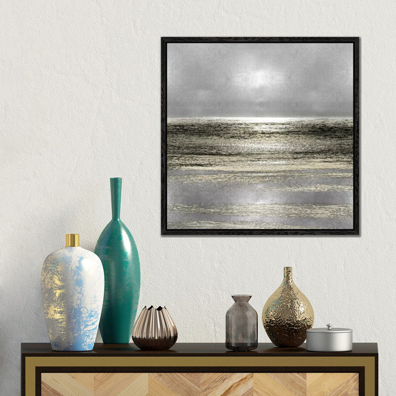 Michelle Matthews - Print on Canvas, 45.72 cm H x 45.72 cm W, Black Floater Framed