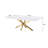 Rectangular 79-inch Faux Marble Dining Table White