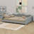 Upholstered Daybed With Cloud-Shaped Backrest-861913845