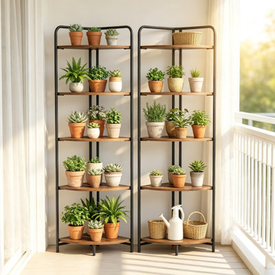 151 cm H x 34 cm W Corner Bookcase