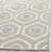 Fung Hand Woven Flat Weave Wool/Cotton Geometric Rug in Gray/Ivory-837113103
