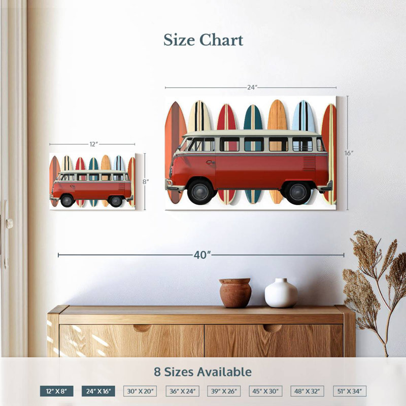 Mehar Surfer Van, 16" H x 24" W