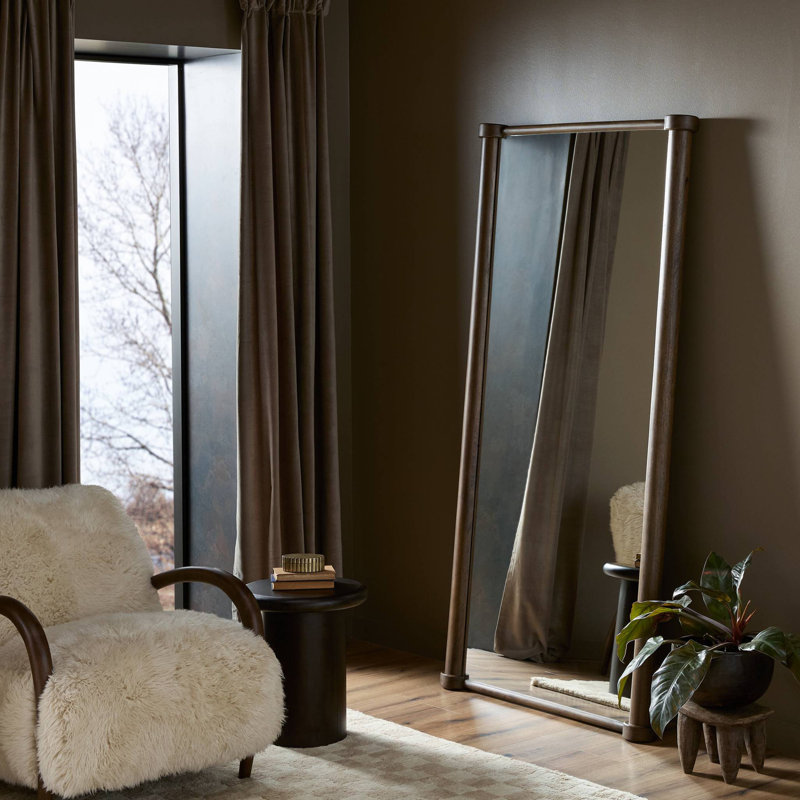 DECOU Rectangle Solid Wood Mirror