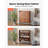 Shoe Cabinet With 2 Flip Drawers, Mid-Century Shoes Storage Cabinet With Anti-Tipping Device, Freestanding Fluted Shoe Organizer, Ideal For Entrance, Hallway, Bedroom, Living Room, Walnut
