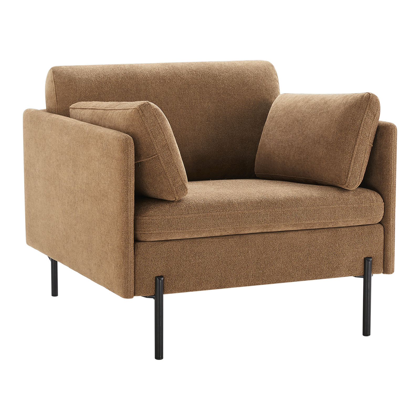 Moab 2-Piece Linen Living Room Set, Elite Camel Linen