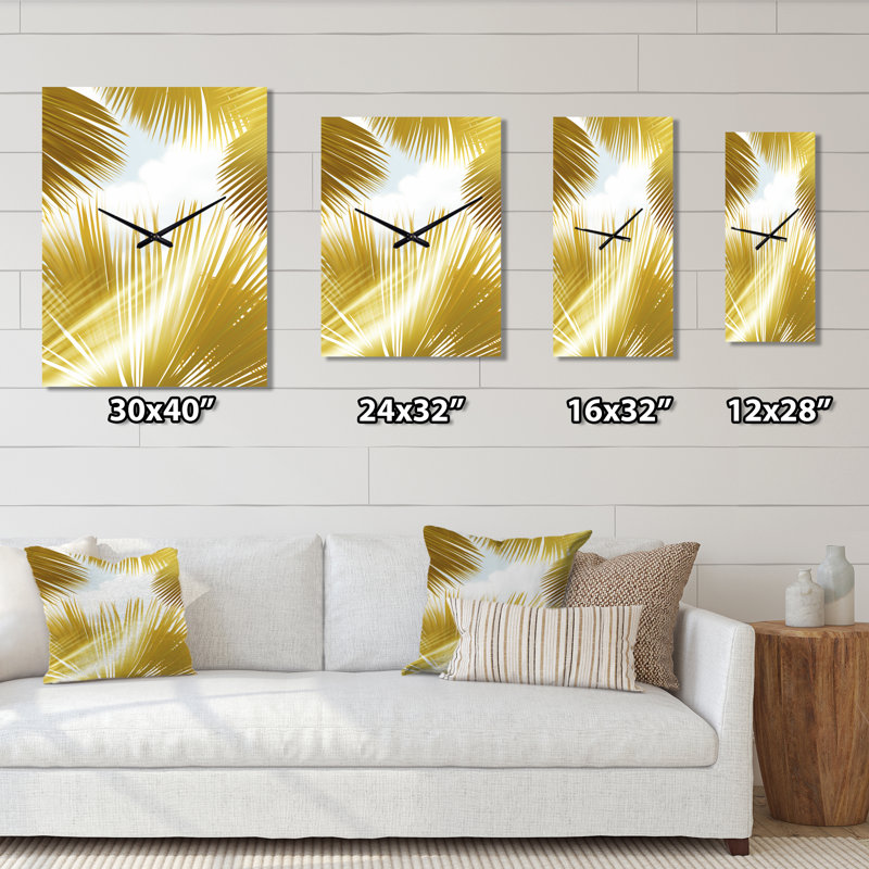 Coulterville - Feathers Wall Clock, Small
