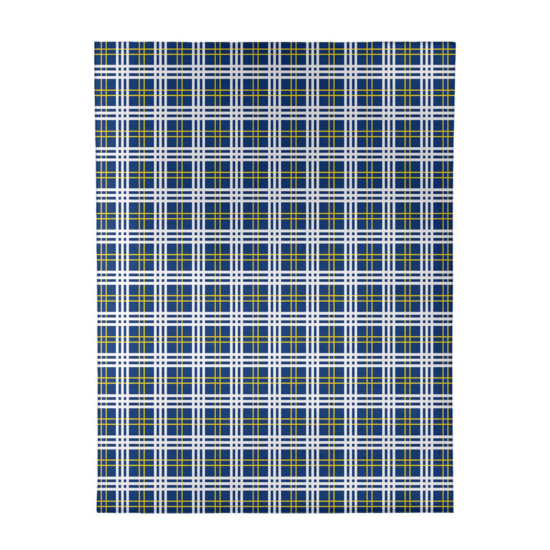 Tapis à carreaux bleu, Rectangle 8 pi x 10 pi