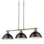 Luminaire suspendu en forme de dôme à 3 lumières pour îlot de cuisine Drakeford-626184614-626184619