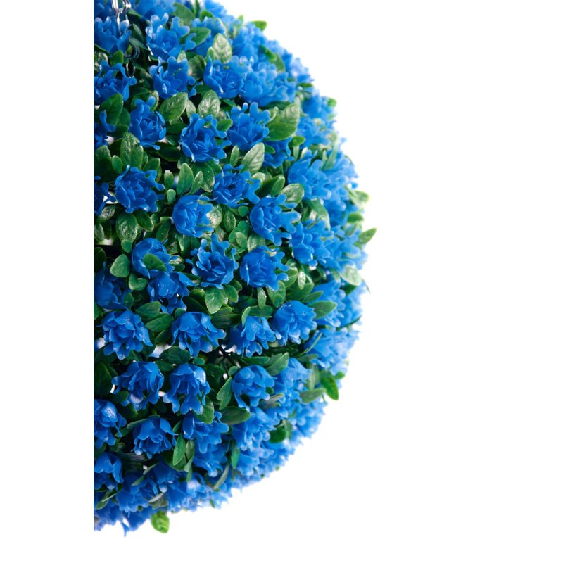 Faux Plant, Blue, 28cm H x 28cm W x 28cm D