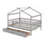 Full Size Wooden House Bed With Drawers-1894697745
