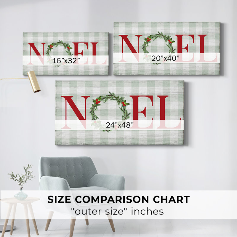 Noel - Toile tendue avec châssis - Prêt à accrocher