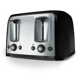 Black & Decker 4-Slice Toaster, Extra Wide Slots, 7 Shade Settings, 1400 Watts, Frozen and Bagel Buttons, Toast Shade Selector, Extra Lift