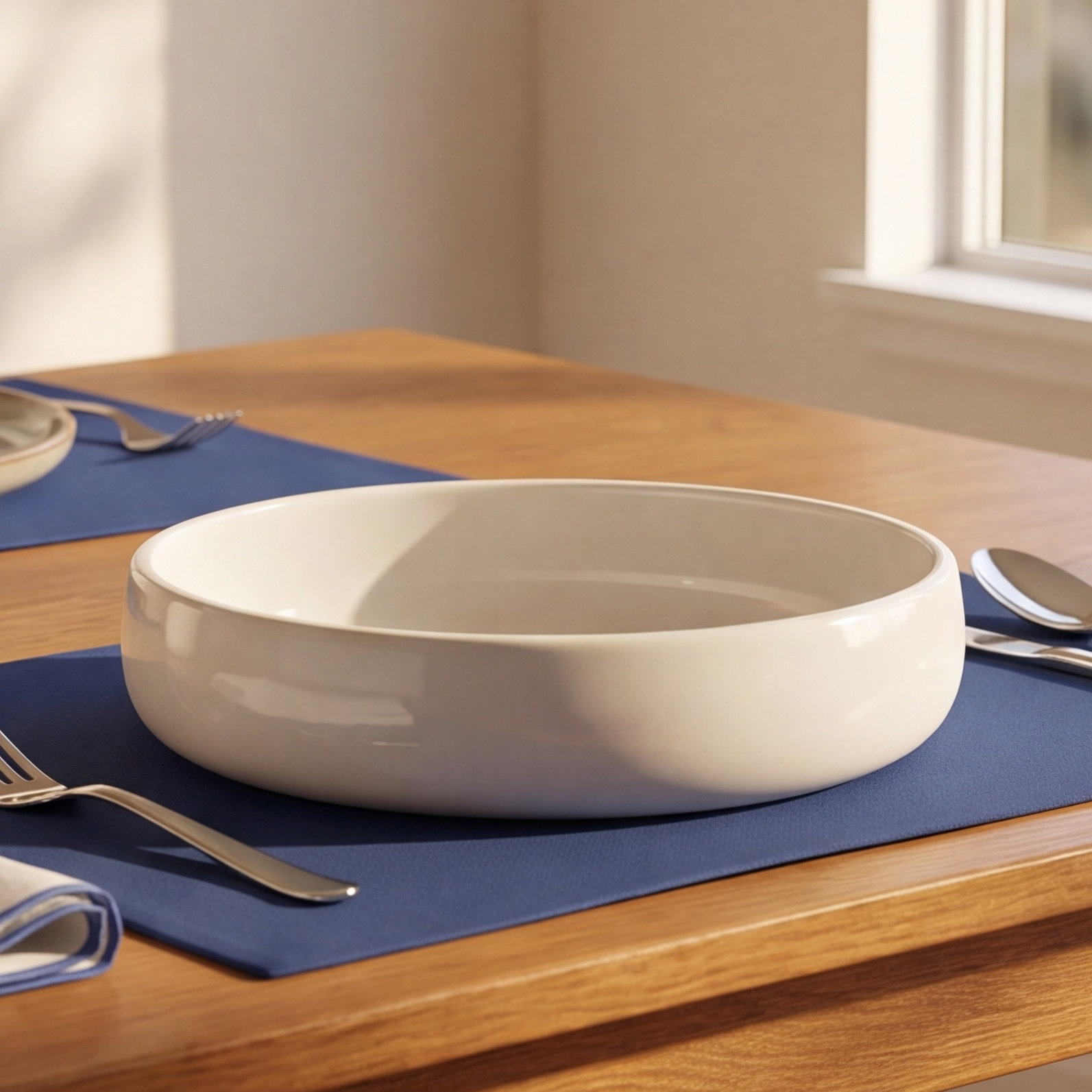 Borgen Ceramic Dining Bowl, Pearl