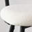 27" Boucle Upholstered Solid back Dining Counter Stool