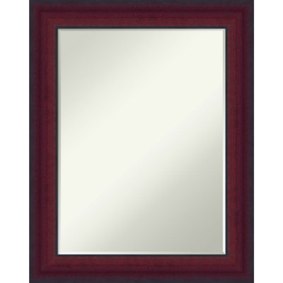 Yaqub Solid Wood Rectangle Wall Mirror