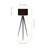 Cardone 60" Tripod Floor Lamp with Drum Shade and Foot Switch – Black-452105669