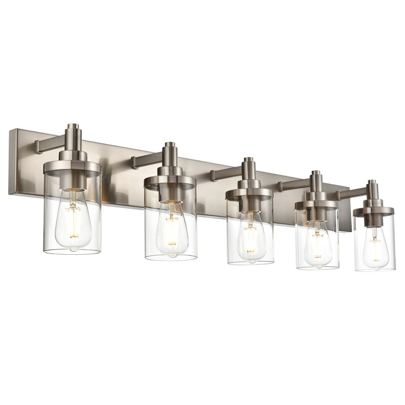 Abbotsbury Dimmable Vanity Light, Brushed Nickel, 5