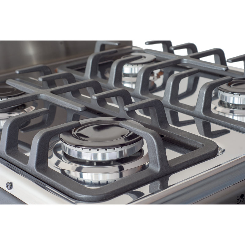 20" Freestanding Range With 2.4 CFT Oven Capacity - 4 Italian Sabaf Sealed Burners – B, Stainless Steel