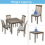 Ensemble de salle à manger carré L 34,5 po x l 34,5 po Crissman-1823094504-1823094505
