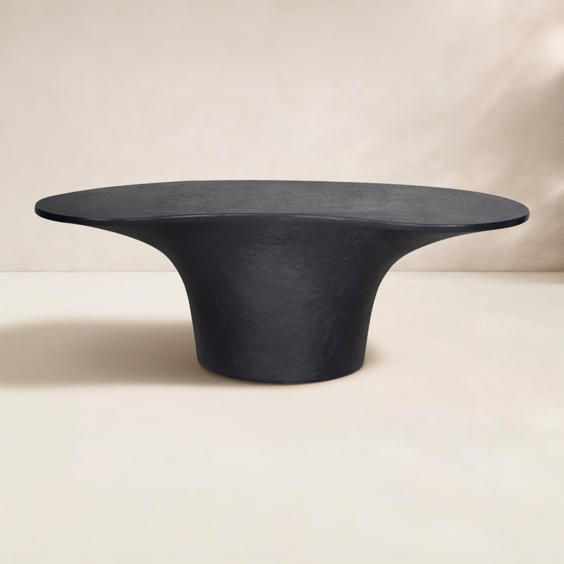 Paisely Outdoor Coffee Table, Black