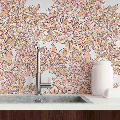 Peel & Stick Floral Tile