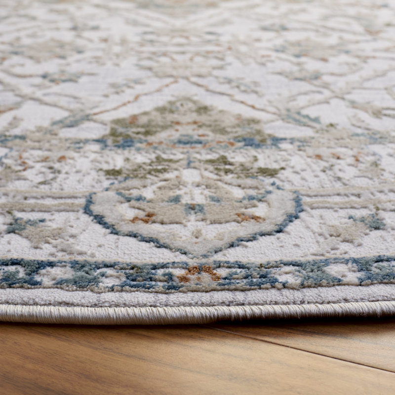 Maven Performance Oriental Indoor Rug, Round 6'7"