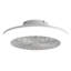 Ventilateur de plafond fermé de 18 pouces avec lumière et télécommande, ventilateur encastré moderne à profil bas sans pales pour la salle à manger de la cuisine de la chambre à coucher
