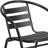 Siyam Modern Aluminum Slat Back Stacking Patio Chair-322646185