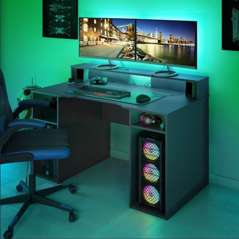 Boud Solid Wood Computer Desk