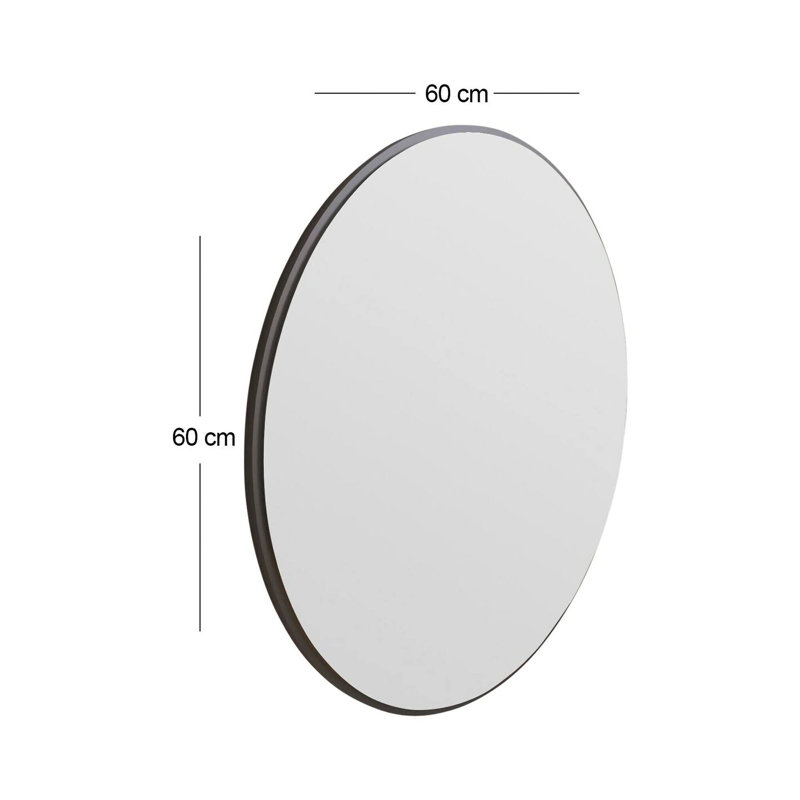 Peerson Mirror, 60cm H x 2.20cm W, Black