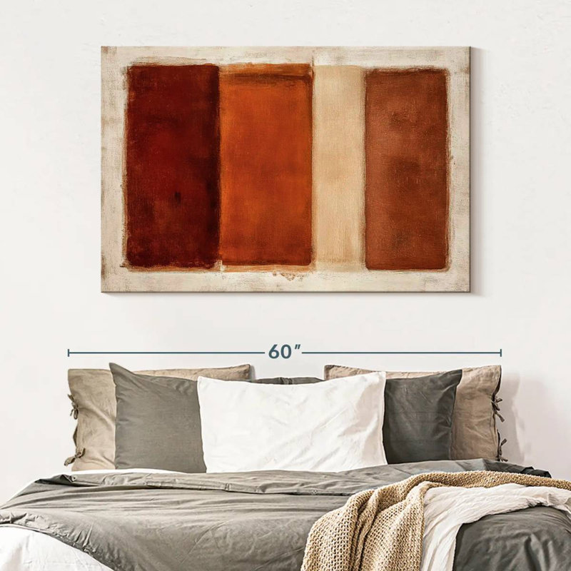 Warm Vertical Kux, 34" H x 51" W
