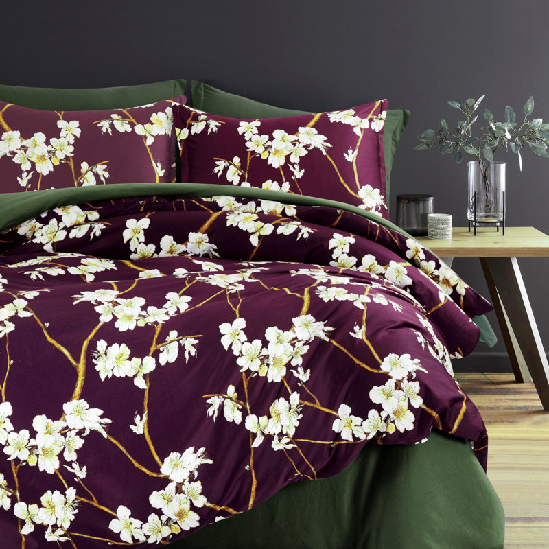 Cotton Sateen Duvet Cover, California King Duvet Cover + 2 King Shams
