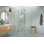 Halo 43 in. x 46 in. x 78 in. 90-degree Fully Frameless Glass Hinged Shower Enclosure