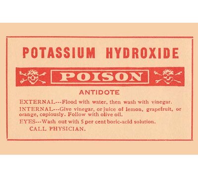 Potassium Hydroxide - Poison - Textual Art Print -  Buyenlarge, 0-587-26700-3C2030