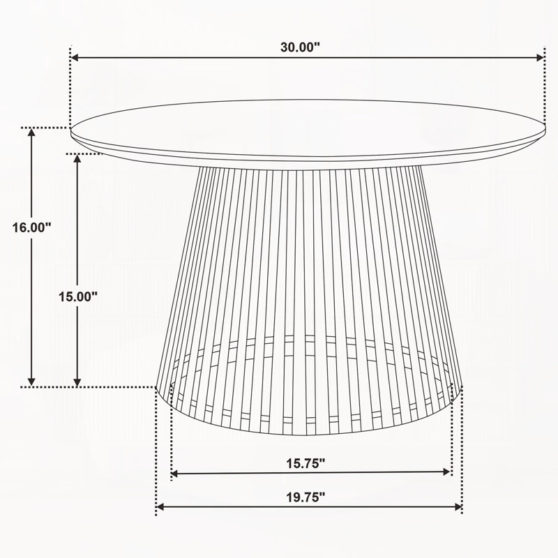 Table basse ronde Natural Mango