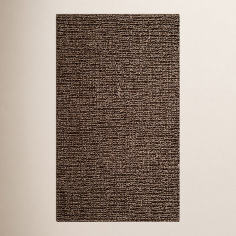 Tapis en jute tissé à la main sans motif Barkley, Rectangle 3 pi x 5 pi