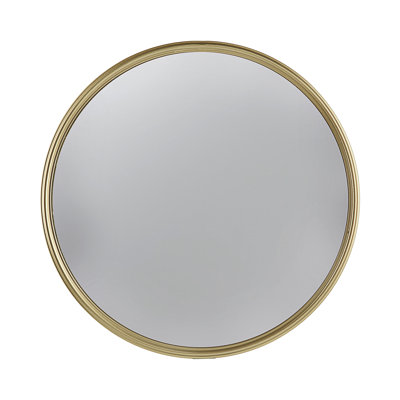 D15" Gold Round Mirror