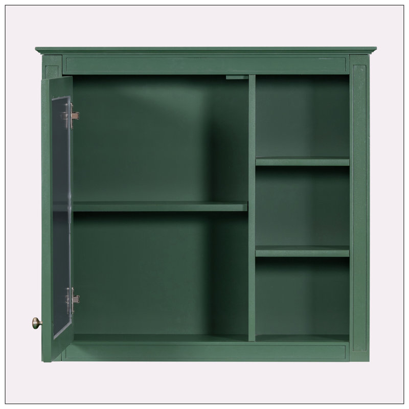 Pharmacie murale 30 "x 28", Vert