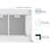 38" 600 CFM Matte White Flush Ceiling Island Range Hood in Matte White with Wall Switch Control and Dimmable LED's